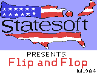 Flip & Flop title screen for Commodore 64